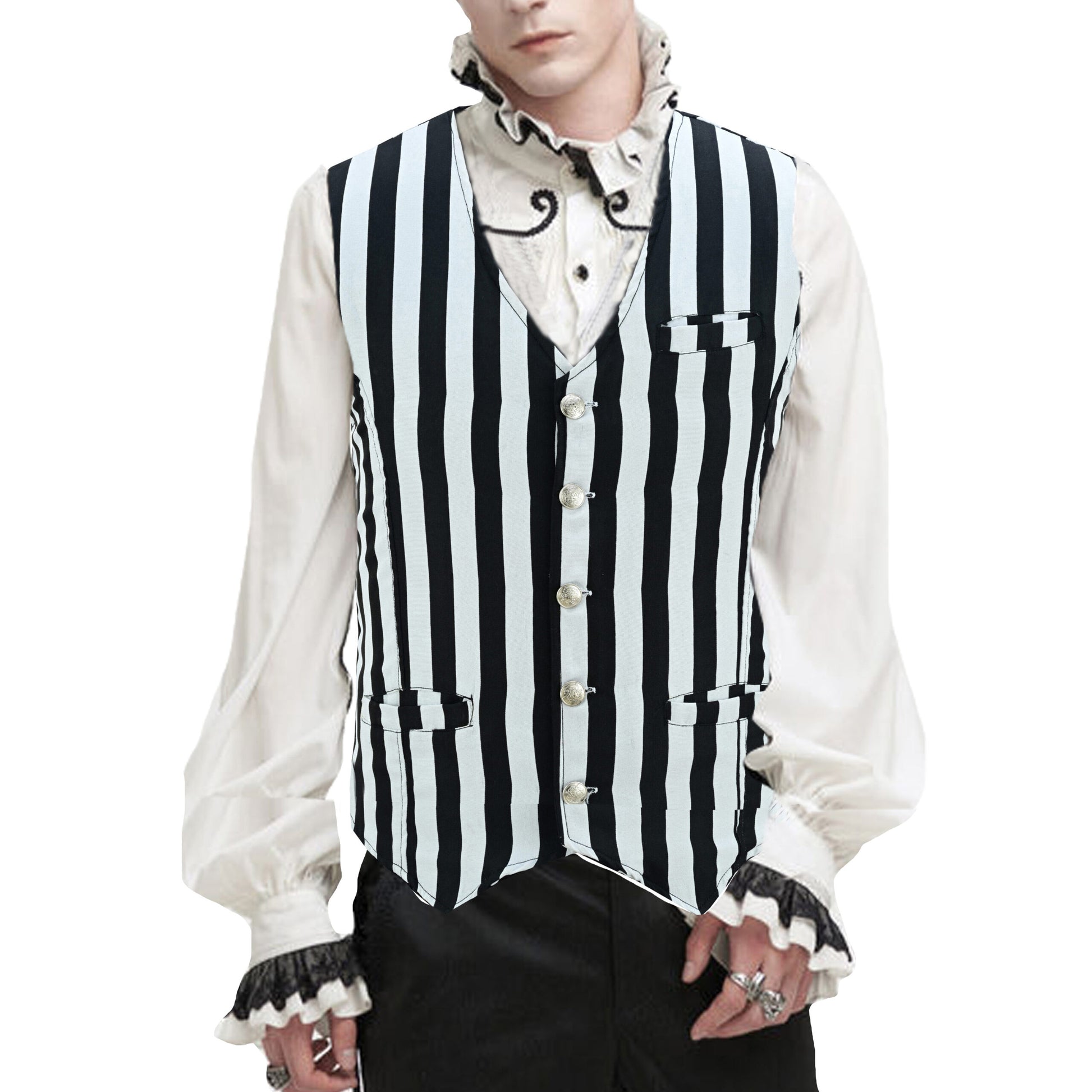 Premium Men's Designer Stylish Casual Brocade White Vest /Usa Sizes