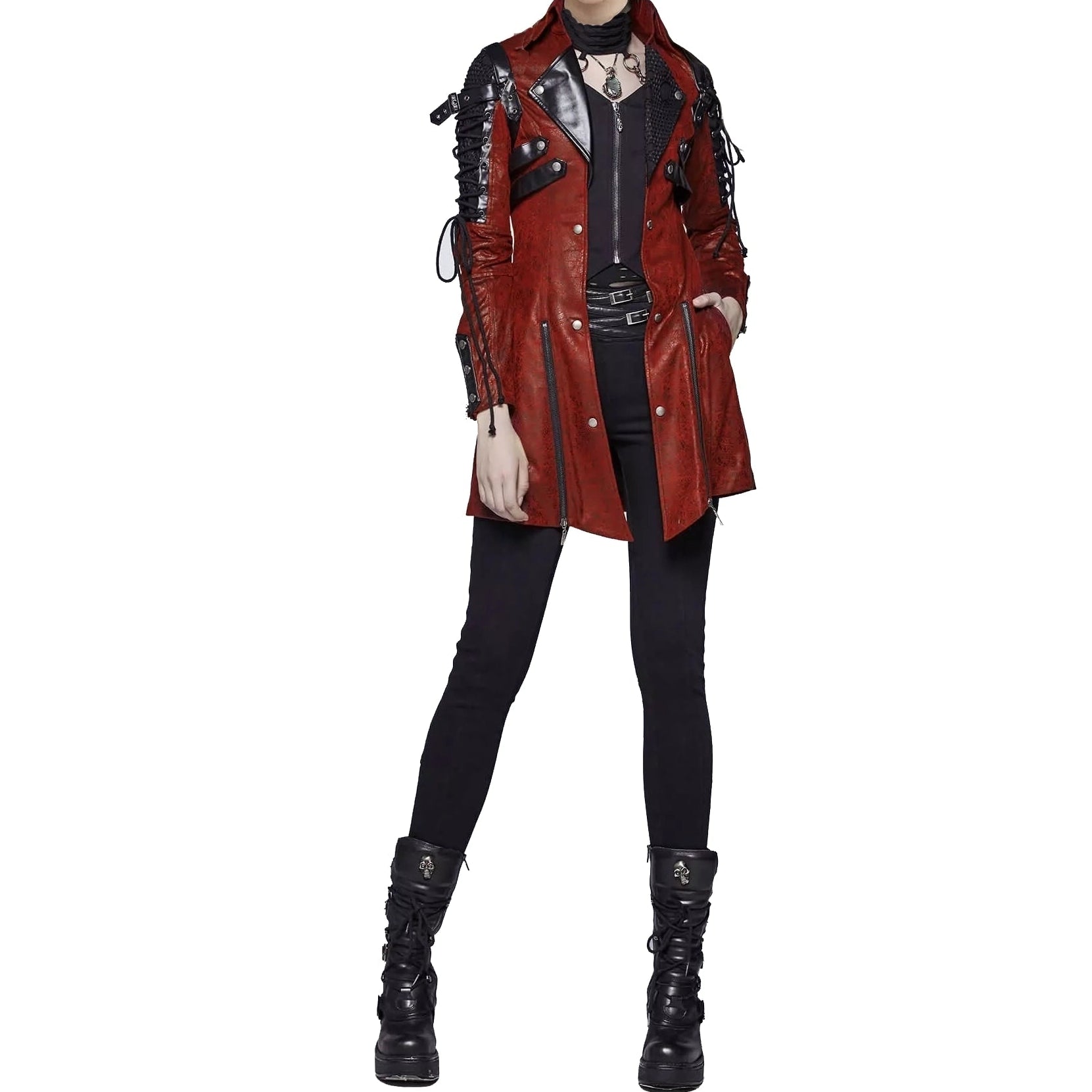 WOMENS POISONBLACK JACKET RED