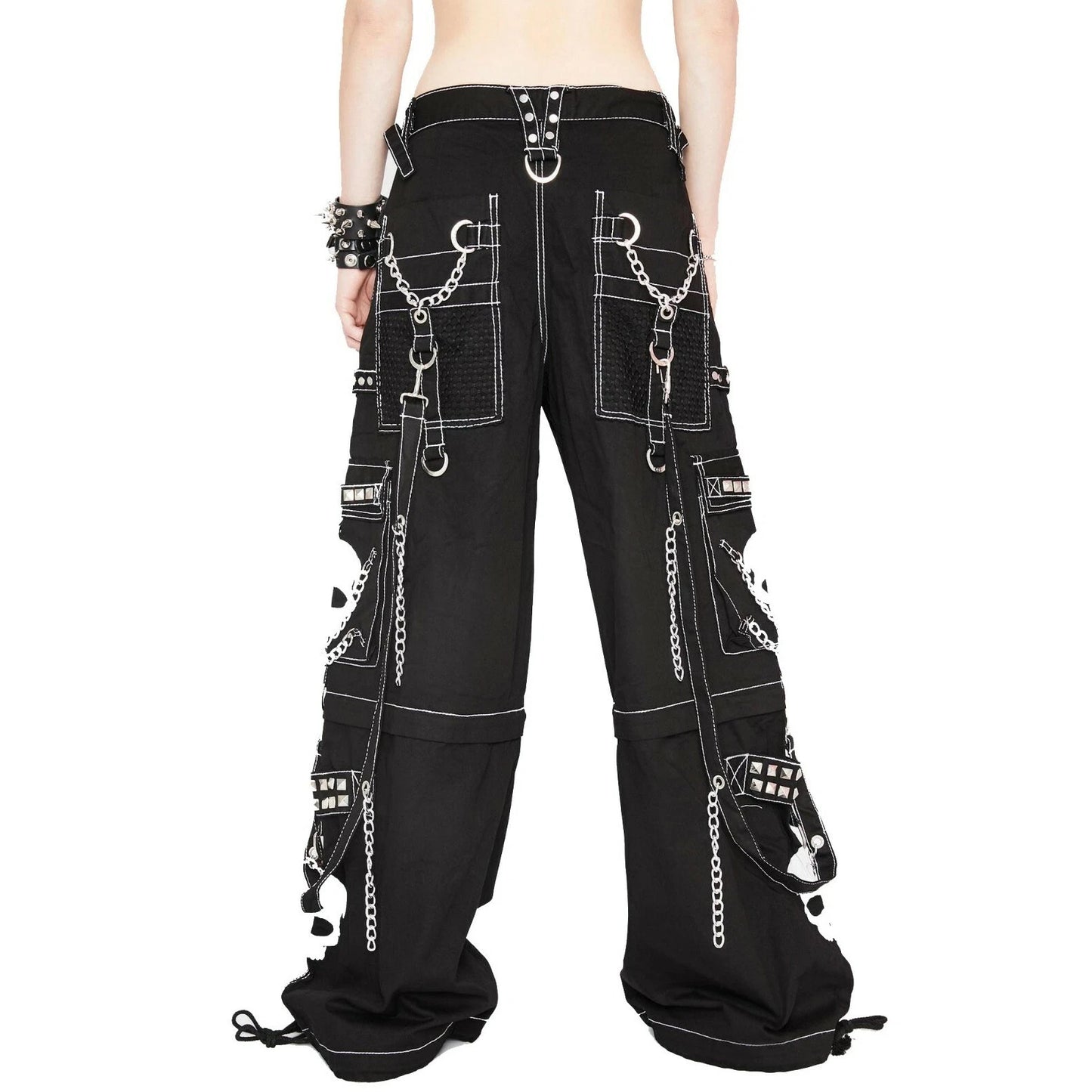 Gothic Bondage Black Big Skull Men Pant Alternative Punk Rock Emo Trouser Pant Shorts Usa