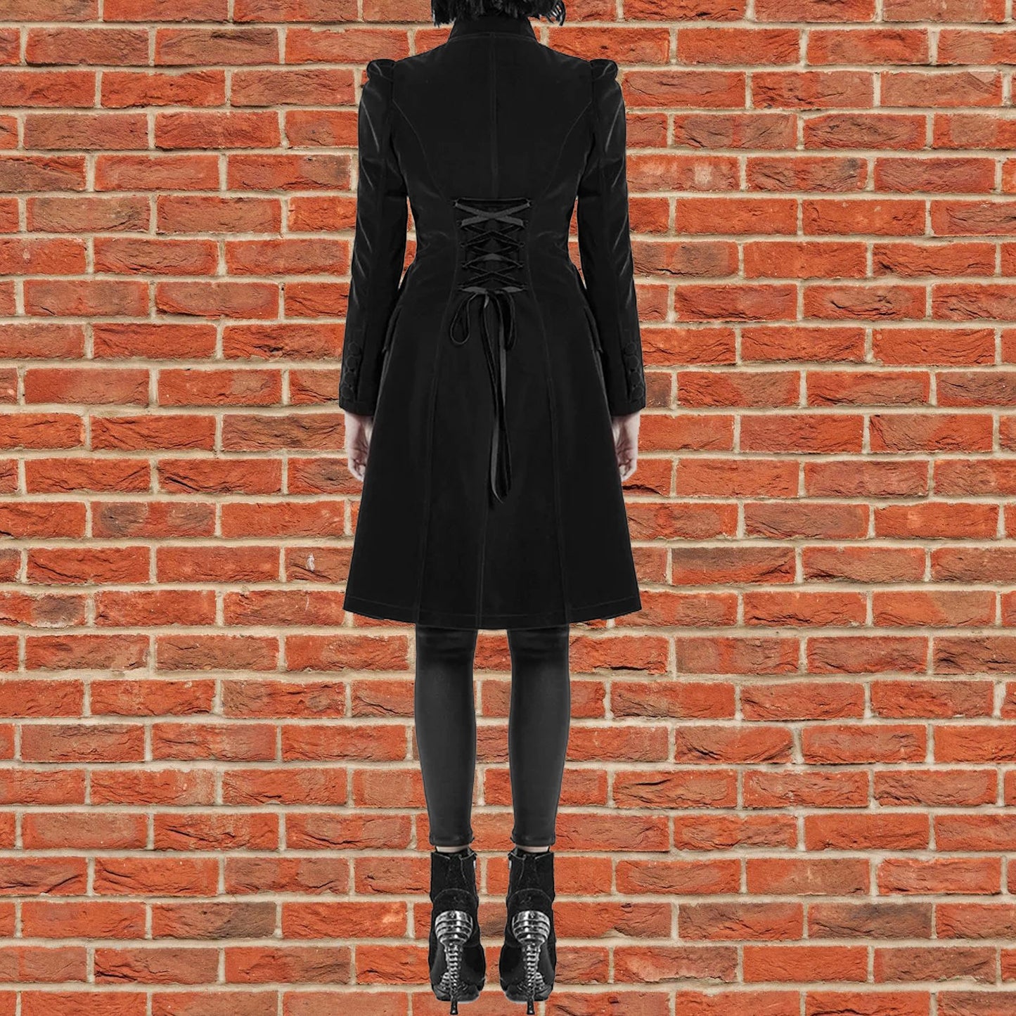 Womens Vespertine Mid Length Coat Black