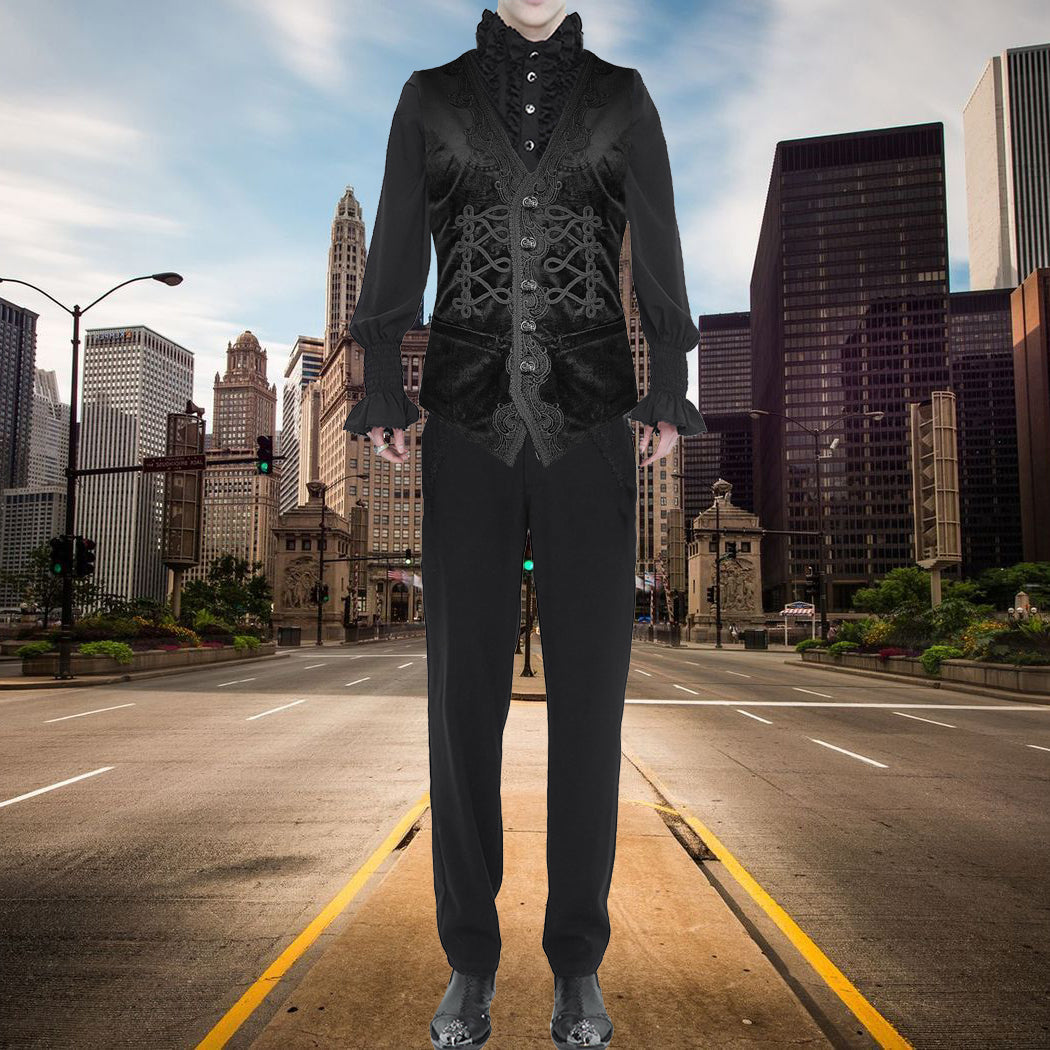 Men Herringbone Wool Blend Tweed Vest Premium Black Waistcoat Suit Vest V Neck Slim Fit Waistcoat/USA