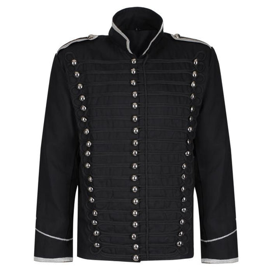 Military Drummer Jacket Parade Jacket Goth Punk Adam Ant Vtg Style Black & Amp Black Jacket Usa