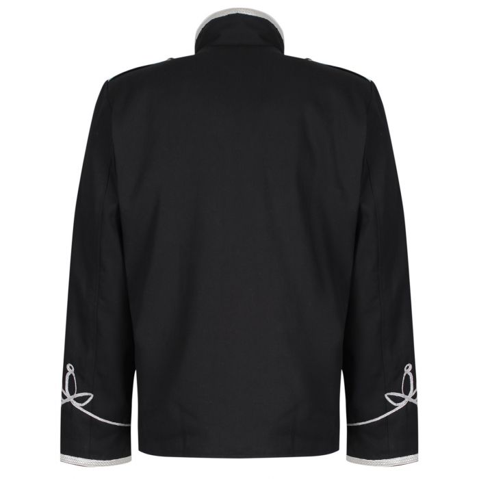 Military Drummer Jacket Parade Jacket Goth Punk Adam Ant Vtg Style Black & Amp Black Jacket Usa