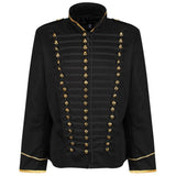 Military Drummer Jacket Parade Jacket Goth Punk Adam Ant VTG Style Black & amp Gold Jacket USA