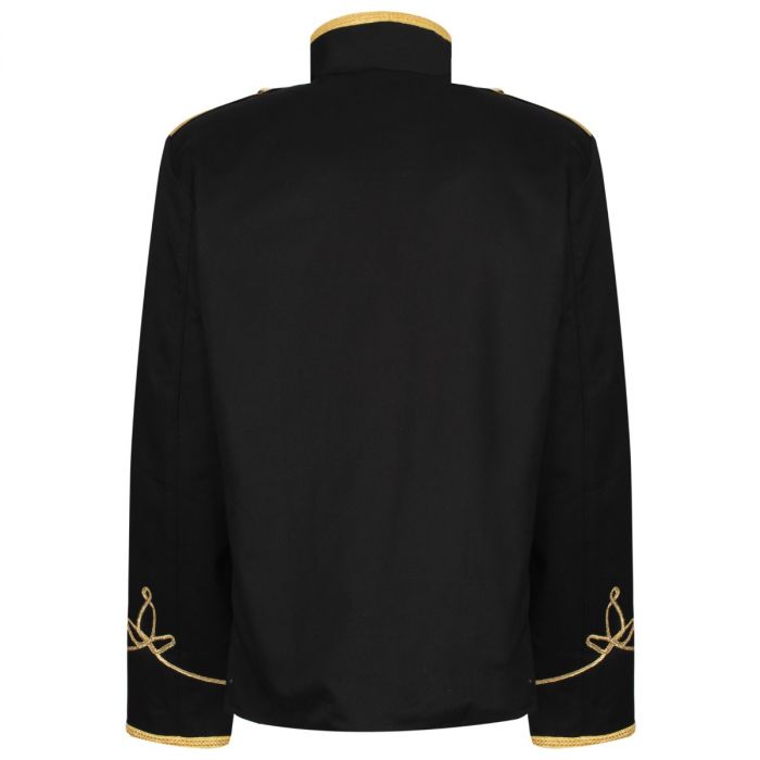 Military Drummer Jacket Parade Jacket Goth Punk Adam Ant VTG Style Black & amp Gold Jacket USA