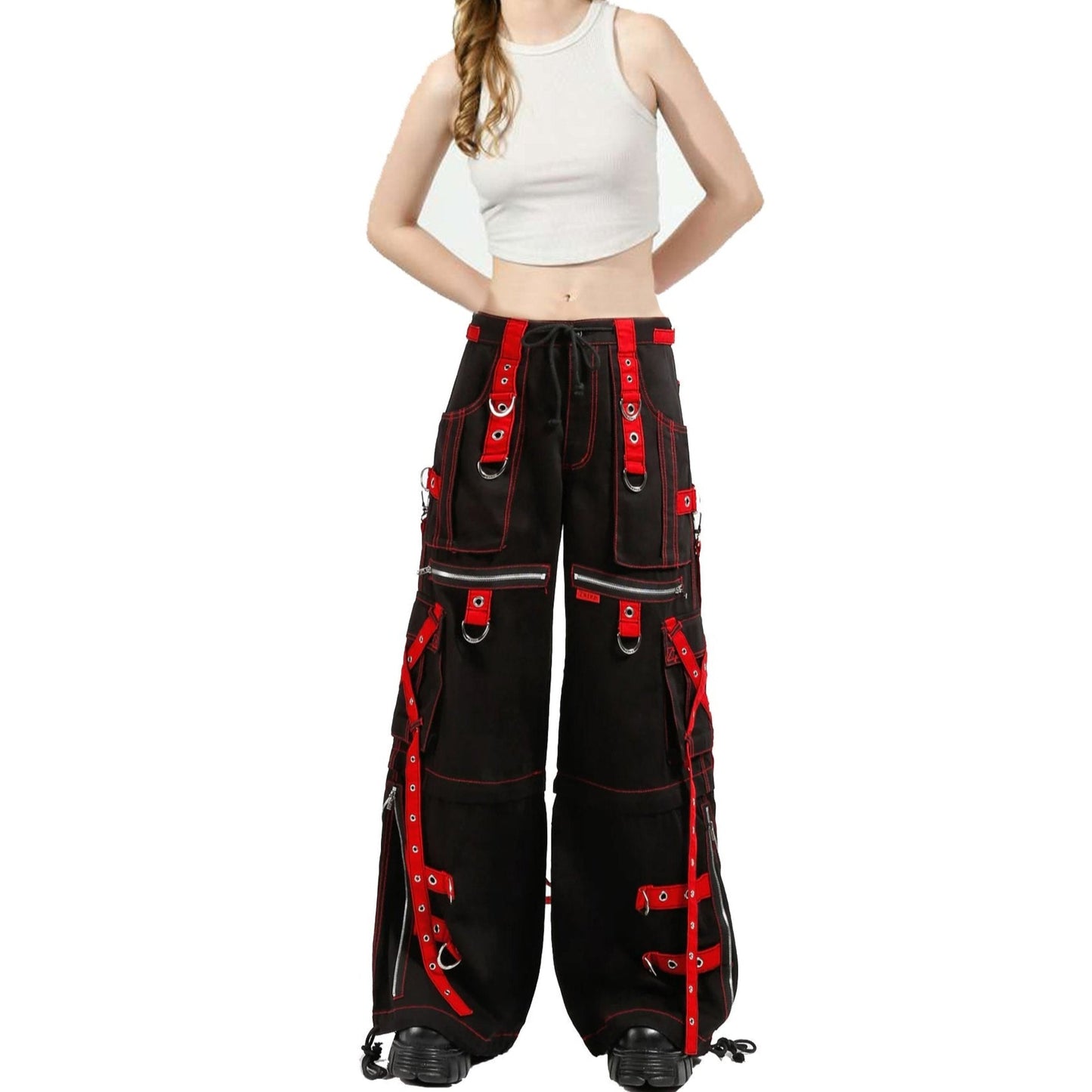 X-Strap Zip Off Pant Black/Red