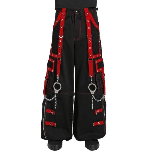 Women's Gothic Handmade Bondage Cyber Chain Techno Rock Punk Shorts Trouser Pants