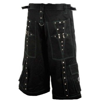 Gothic Mens Gothic Cool Cyber Bondage Baggy Shorts