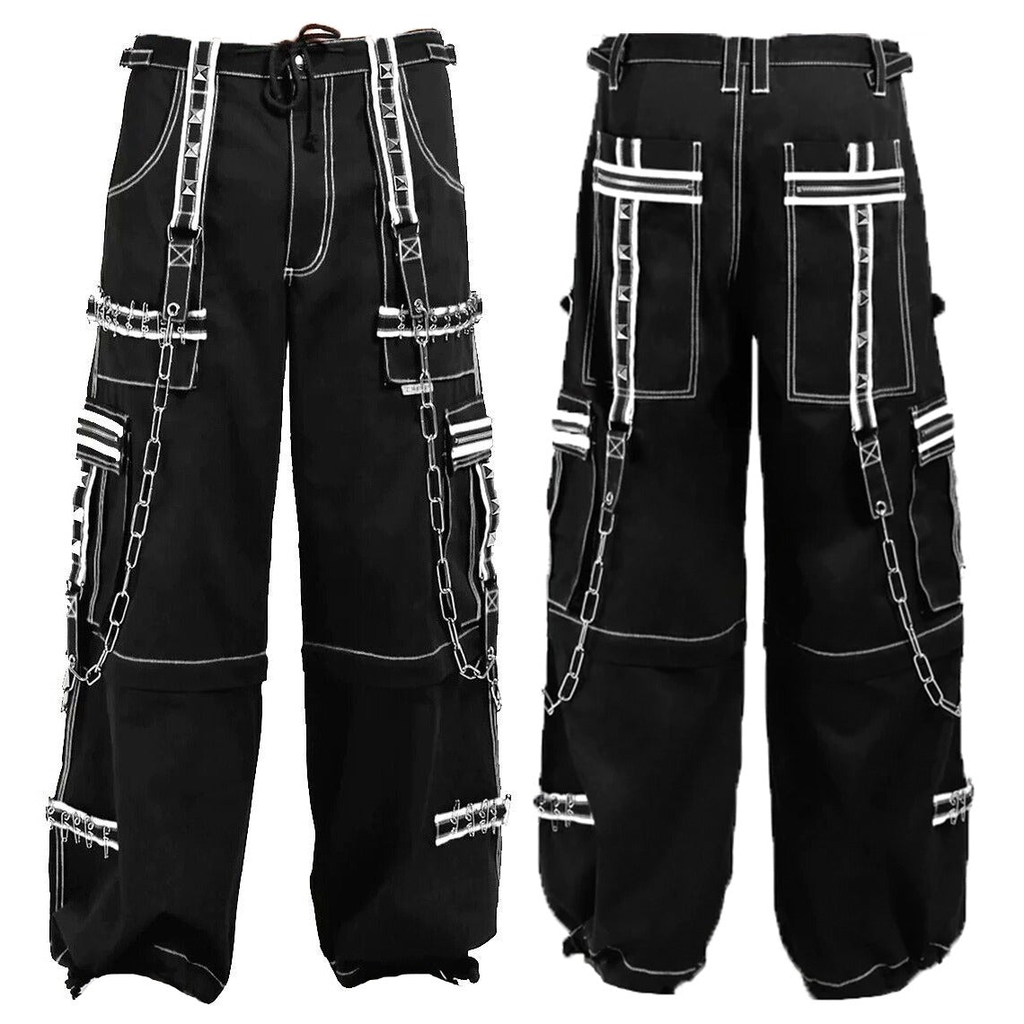 Gothic Jeans Apocalyptic Punke Mo Pants/USA Crazy Piper Goth Cyber Pants