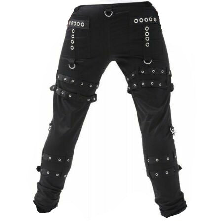 Men's Trousers Pants Black Brocade Steampunk Vintage Gothic Victorian