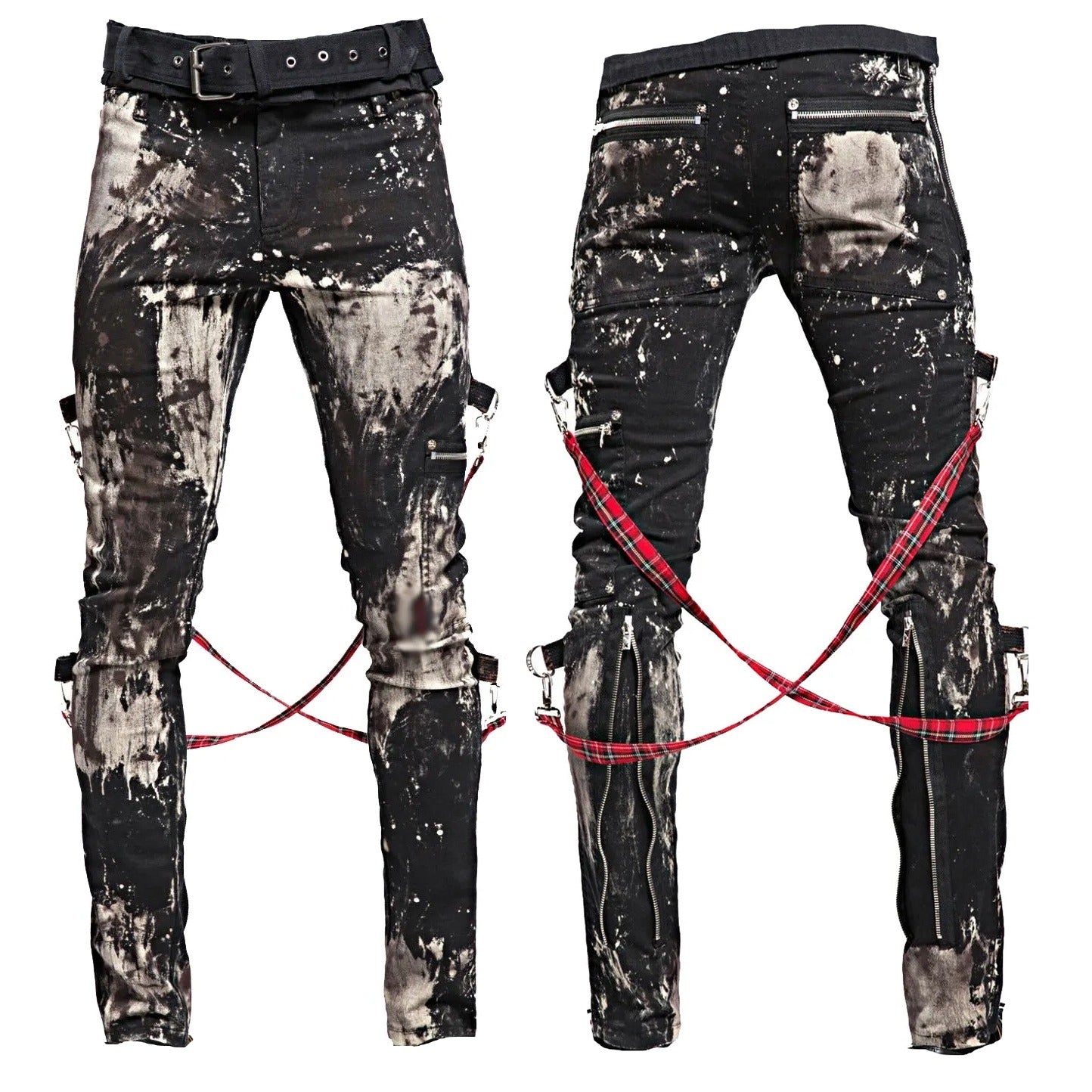 Prime Quality Handmade Gothic Skinny Jeans Apocalyptic Rebel Punk Emo Pants USA Goth Punk Rebel Pants
