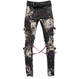 Prime Quality Handmade Gothic Skinny Jeans Apocalyptic Rebel Punk Emo Pants USA Goth Punk Rebel Pants