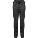 Devil Fashion Mens Gothic Steampunk Dress Pants Trousers Black Victorian Damask