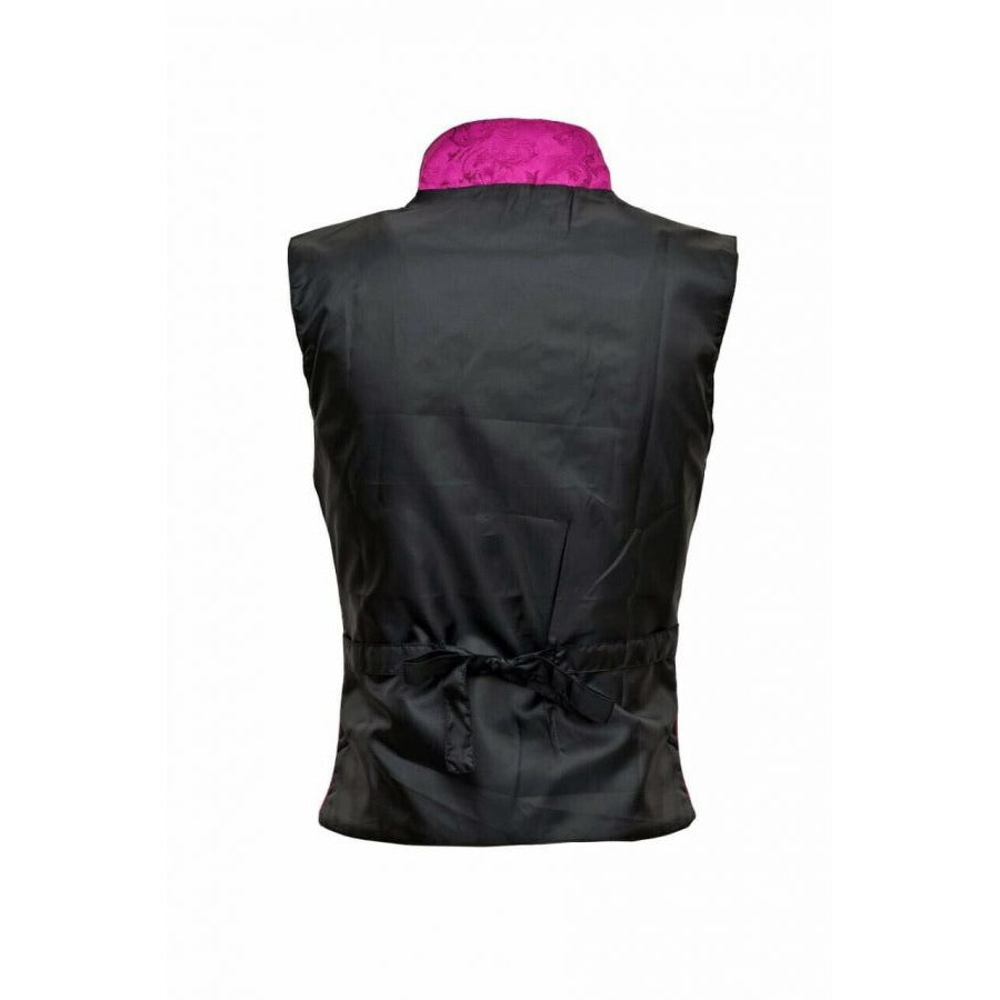 Men's Steampunk Double-Breasted Waistcoat Royal Purple Vest Gothic/Western-Reenactment/USA