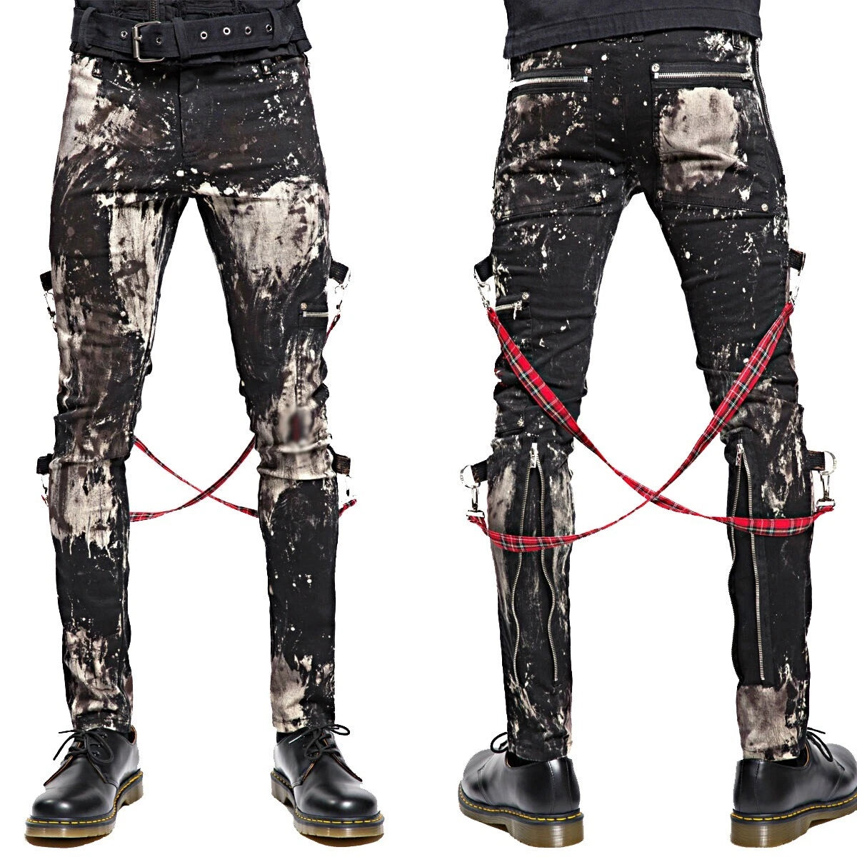 Prime Quality Handmade Gothic Skinny Jeans Apocalyptic Rebel Punk Emo Pants USA Goth Punk Rebel Pants