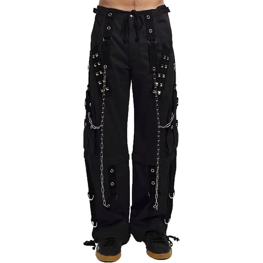 Gothic Dark Cuff Pants Black