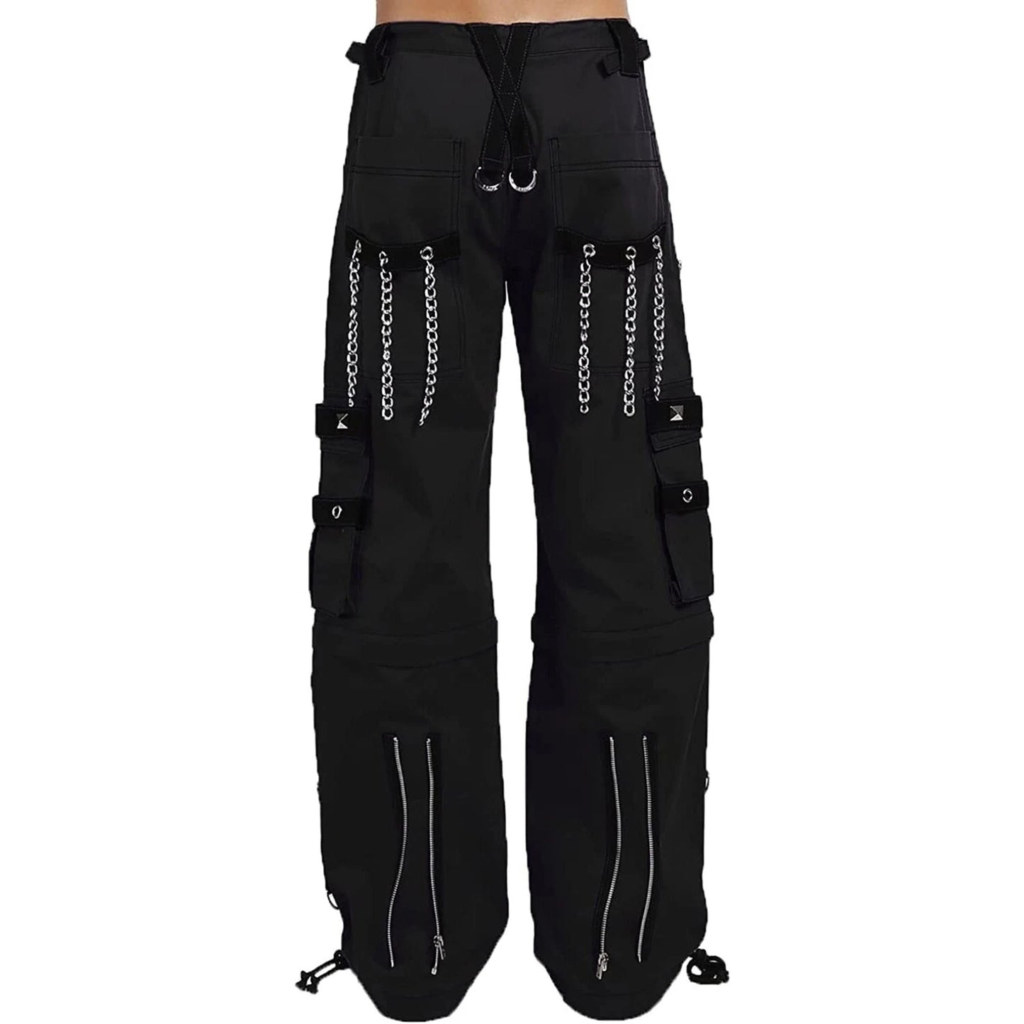 Gothic Dark Cuff Pants Black