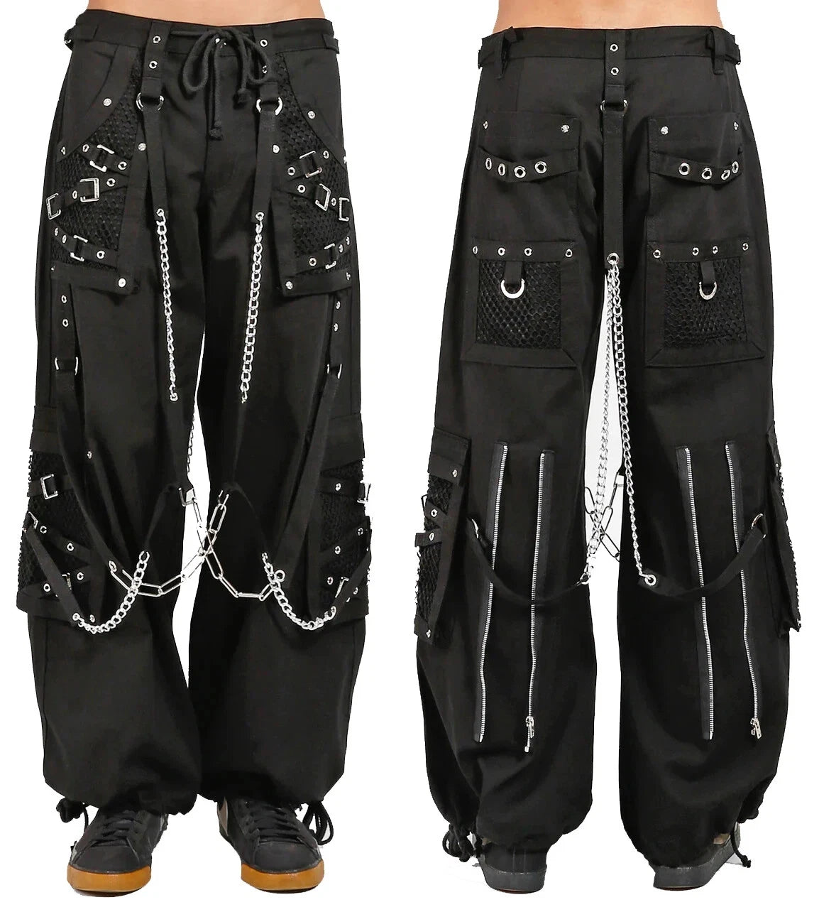 Goth Pant  Bondage Skater Gothic Punk Rocker Cyber Steampunk Biker Pant/Usa