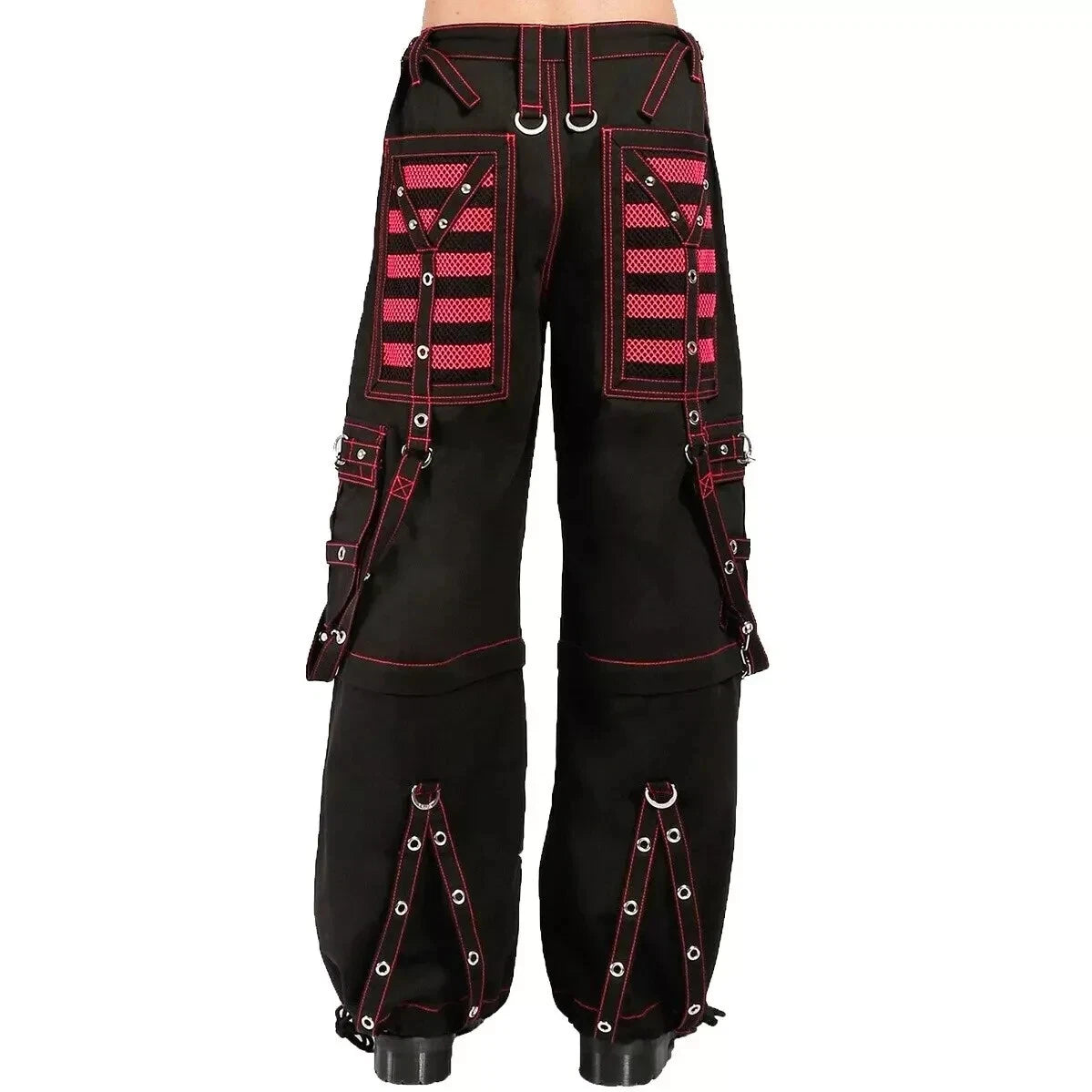 Gothic Extreme Bondage Skater Gothic Punk Rocker Cyber Goth Steampunk Biker Pant
