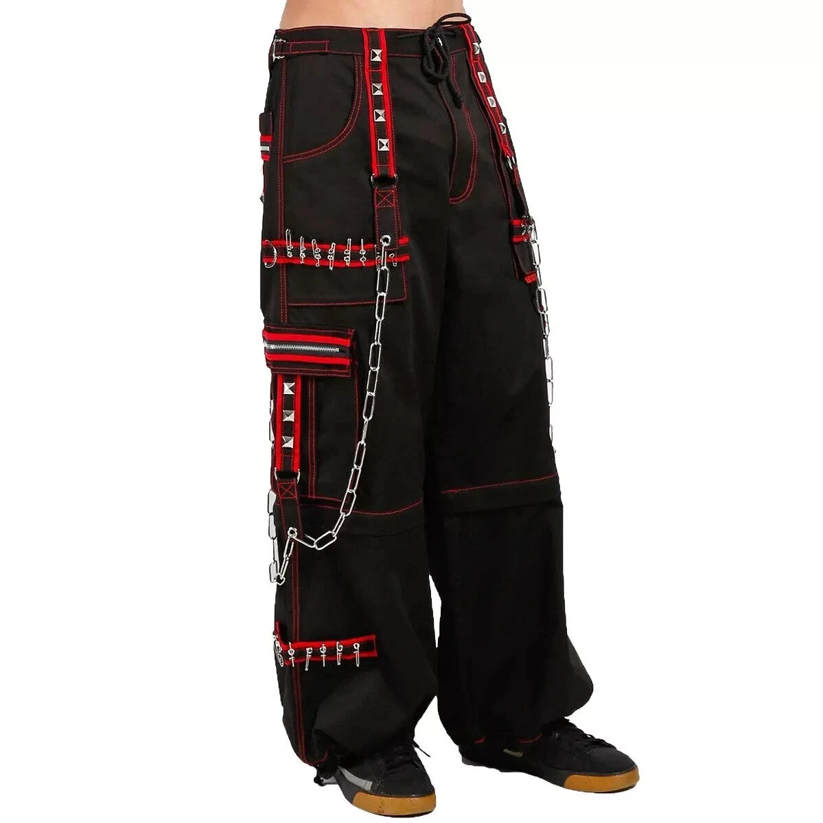 Gothic Extreme Bondage Skater Gothic Punk Rocker Cyber Goth Steampunk Biker Emo Trouser Pant Shorts/USA
