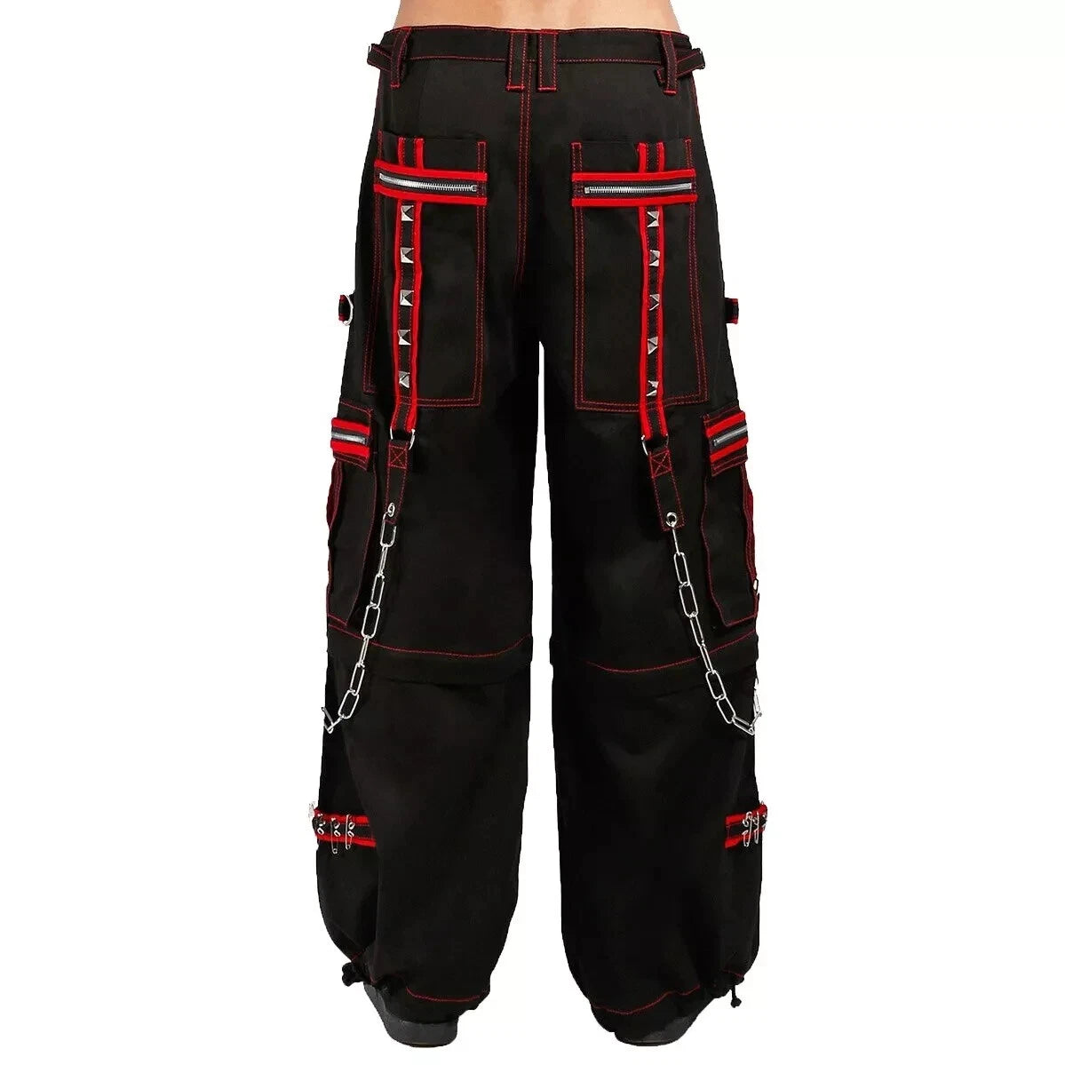 Gothic Extreme Bondage Skater Gothic Punk Rocker Cyber Goth Steampunk Biker Emo Trouser Pant Shorts USA