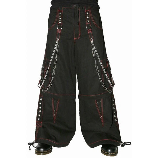 Gothic Extreme Bondage Skater Gothic Punk Rocker Cyber Goth Steampunk Biker Emo Black Dagger Trouser Pant Shorts USA