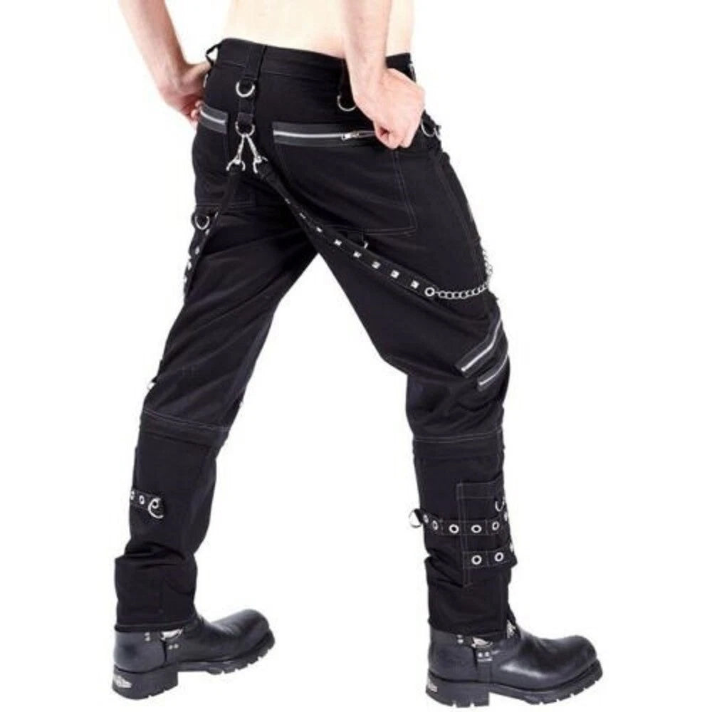 Eyelets Cargo Bondage Gothic Punk Rocker Cyber Goth Steampunk Biker