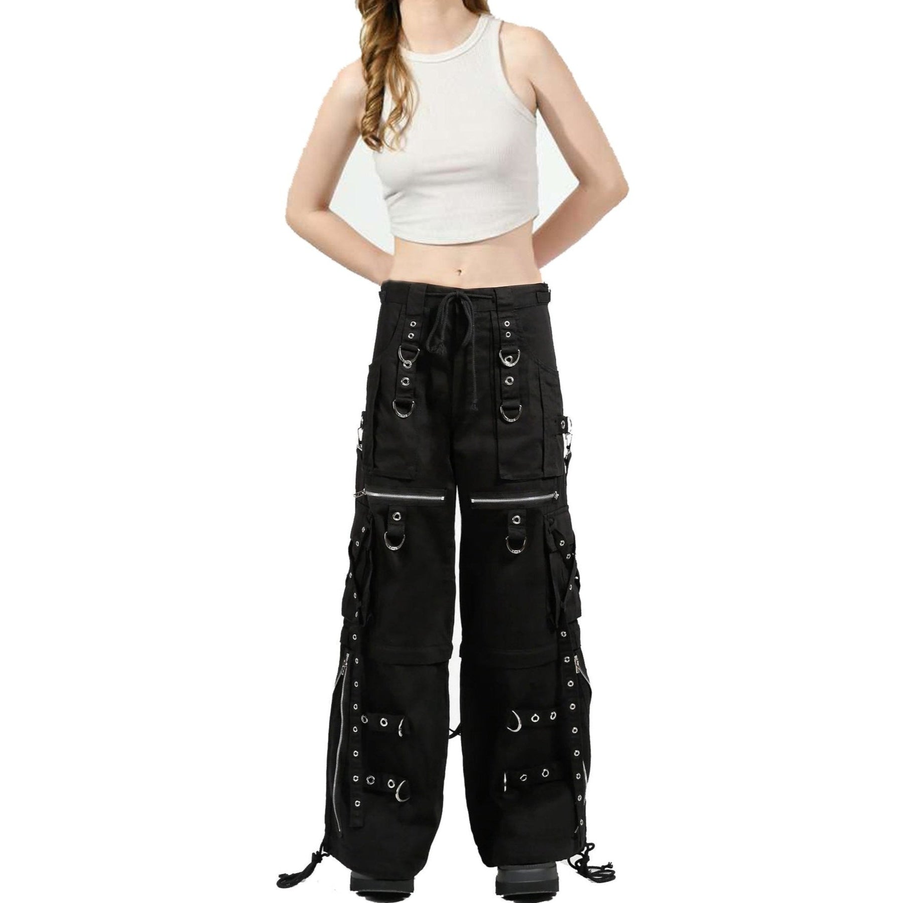 X-Strap Zip Off Pant Black