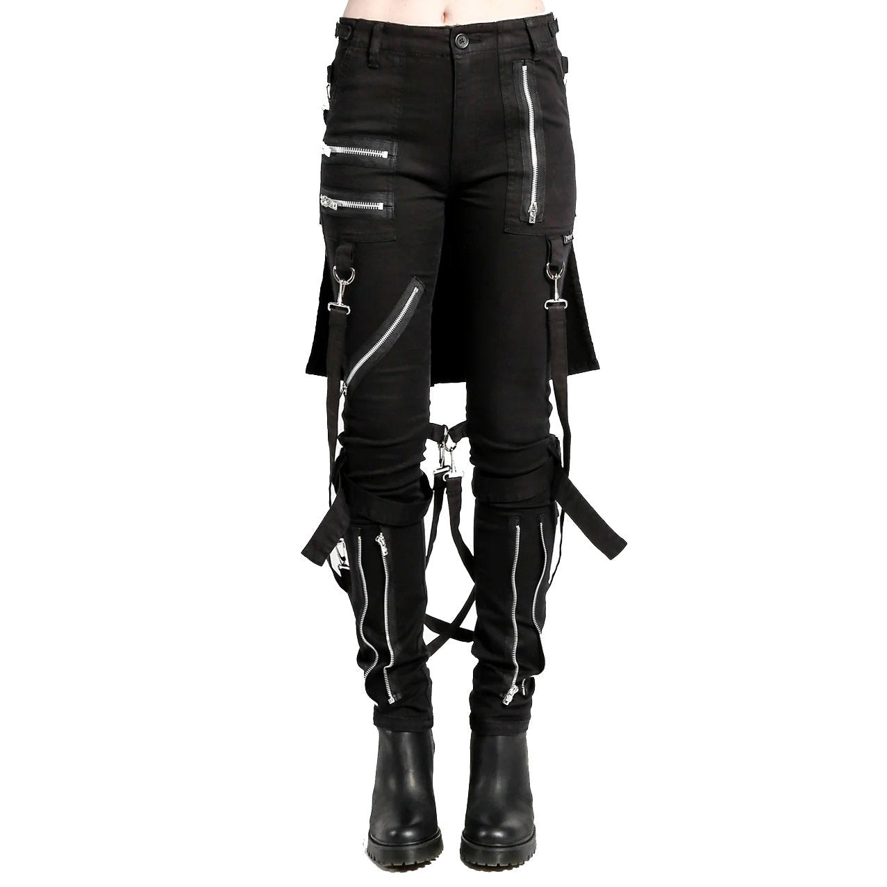 Womens Bumflap Extreme Bondage Gothic Punk Rocker Cyber Steampunk Emo Pants