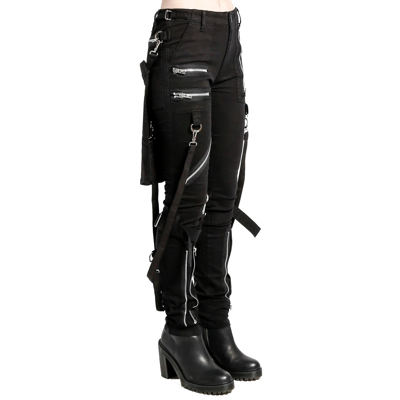 Womens Bumflap Extreme Bondage Gothic Punk Rocker Cyber Steampunk Emo Pants