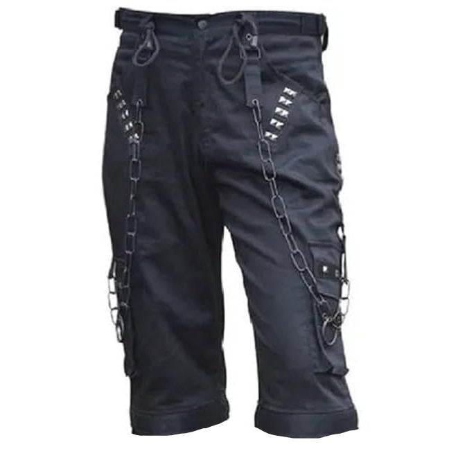 Prime Quality Mens Gothic Bondage Alternative Punk Rock Emo Shorts