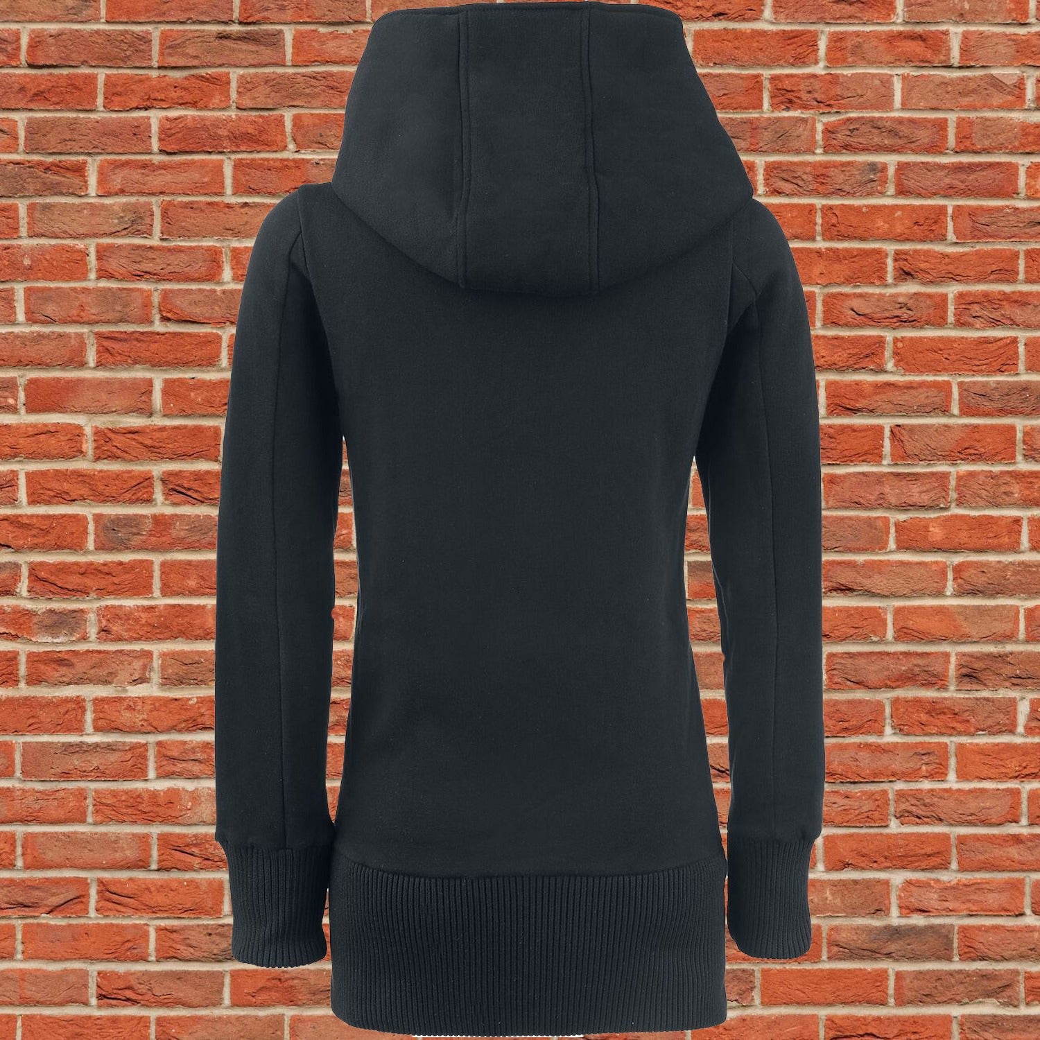 Gothic Zip Case Hooded zip black