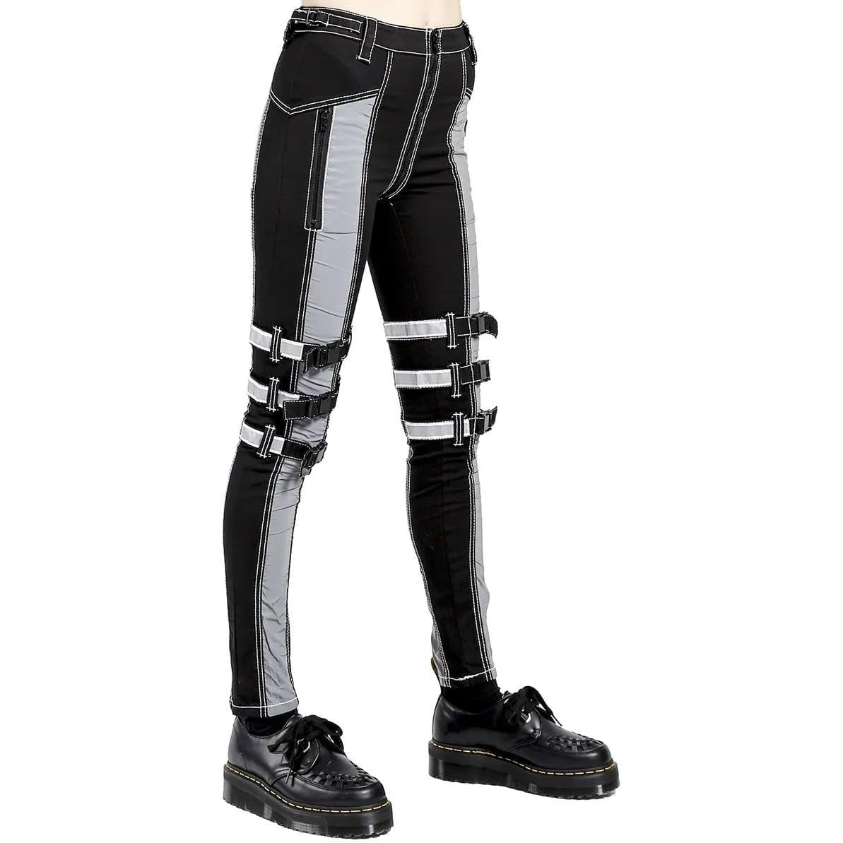 Prime Quality Gothic Bondage Reflective Men Pant Alternative Punk Rock Emo Trouser Pant/Emo