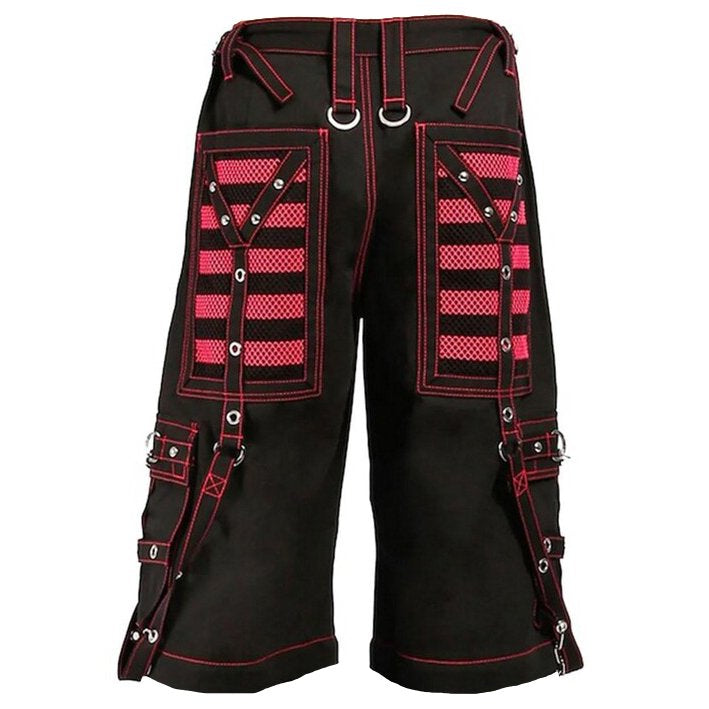 Gothic Extreme Bondage Skater Punk Rocker Cyber Steampunk Electro Short Pink