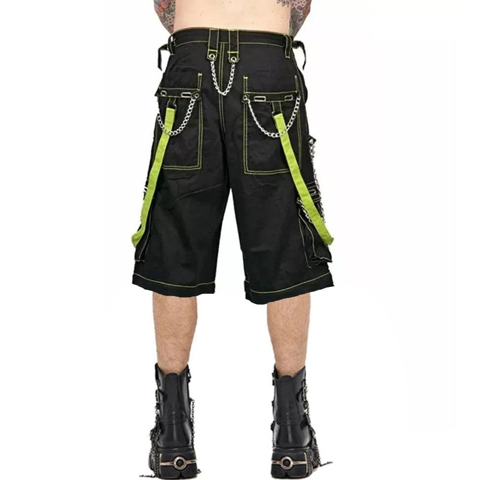 Gothic Bondage Men's Short Alternative Punk Rock Skater Emo Shorts