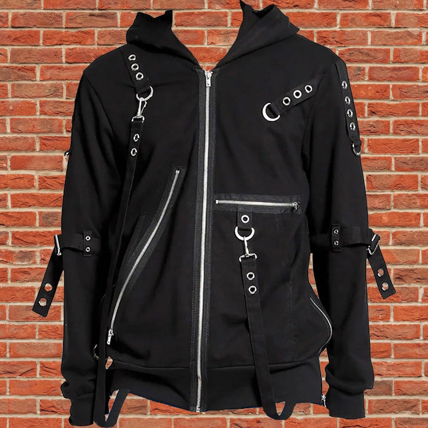 Gothic Bondage Clash Hoodie