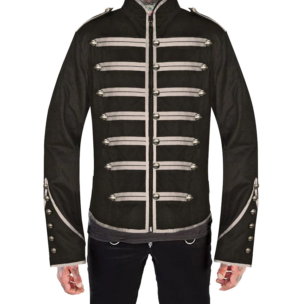 Military Drummer Jacket Black Parade Jacket Goth Punk Adam Ant Vtg Style