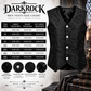 Men's Tailored Formal Waistcoat Gothic steampunk Brocade Victorian