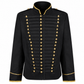Military Drummer Jacket Parade Jacket Goth Punk Adam Ant VTG Style Black & amp Gold Jacket USA