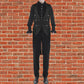 Men's Brocade Vest Waistcoat Tailcoat Black Damask Velvet Gothic Steampunk/Usa