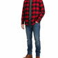 Red Flannel Buffalo Plaid Cotton Button Down Unisex Shirt