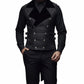 Men's Brocade Vest Waistcoat Tailcoat Black Velvet Gothic Steampunk USA Sizes
