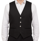 Gothic Rock Men's Victorian Single Breasted Brocade Vest Regency Waistcoat