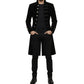 Men’s Velvet Renaissance Black Velvet Handmade Frock Coat Gothic Victorian Jacket Steampunk