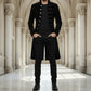 Men’s Velvet Renaissance Black Velvet Handmade Frock Coat Gothic Victorian Jacket Steampunk