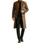 Renaissance Men's Gold Brocade Goth Steampunk Victorian Velvet Frock Coat USA