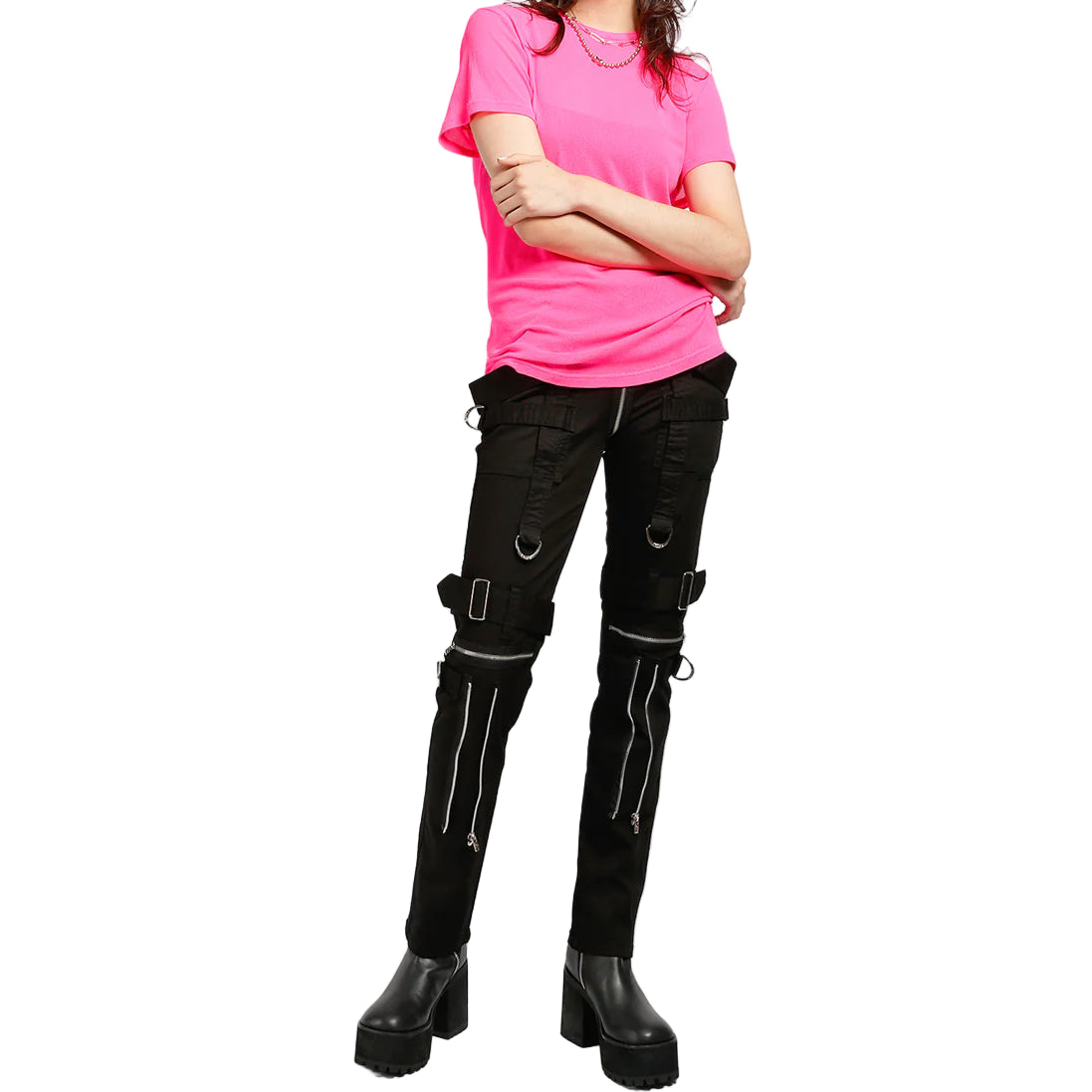 Gothic Bondage Men Pant Alternative Punk Rock Emo Trouser Para Pants