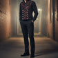 Men's Victorian Gentleman's Aristocrat Vest Tapestry Stylish Casual Vest Red/Black