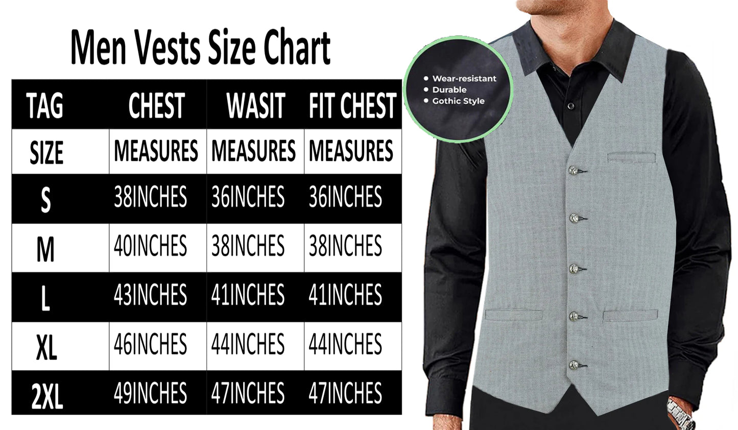 Men Herringbone Wool Blend Tweed Vest Premium Grey Waistcoat Suit Vest V Neck Slim Fit Waistcoat/USA