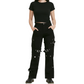 Men Gothic Bondage Pant Rock Hard Loose Punk Pants Detachable Uniform Trousers
